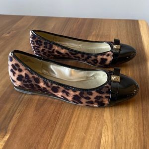 Anne Klein Sz 8.5 Leopard Print Flats